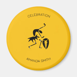 Grattis på födelsedagen, Fantastisk silhouette dan Magnet