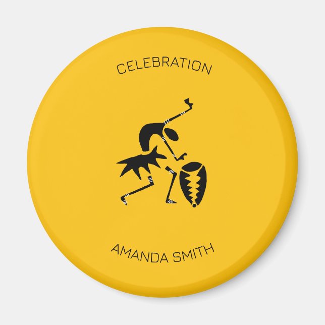 Grattis på födelsedagen, Fantastisk silhouette dan Magnet (Framsidan)