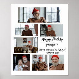 Grattis på födelsedagen, farfar! Du är bäst Poster