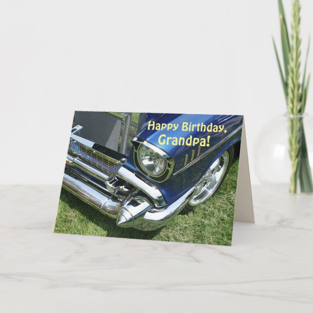 "Grattis på födelsedagen, farfar" Kort (Framsida)