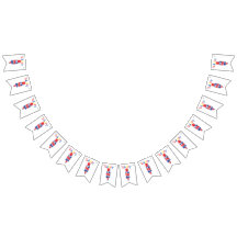 Grattis på födelsedagen Färg Remix Bunting Banner