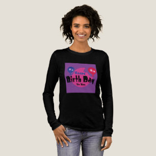 Grattis på födelsedagen – Färgrik festlig party-de T Shirt