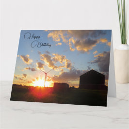 Grattis på födelsedagen - Farm Scene - födelsedags Kort