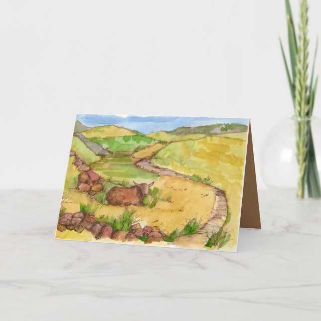 Grattis på födelsedagen Favorite Guy Cowboy Horses Kort (Framsida)