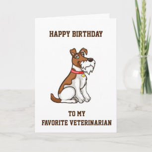 **GRATTIS PÅ FÖDELSEDAGEN** FAVORITT **VETERINÄR** KORT
