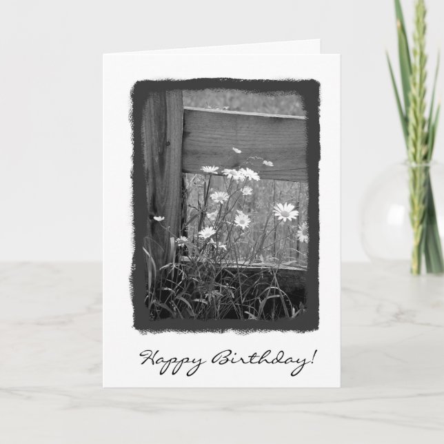 Grattis på födelsedagen Fence Kort (Framsida)
