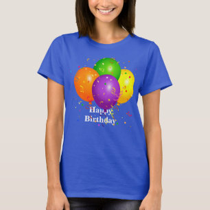 "Grattis på födelsedagen," Firande-ballonger T Shirt