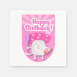 Grattis på födelsedagen Firande Design Pappersservett