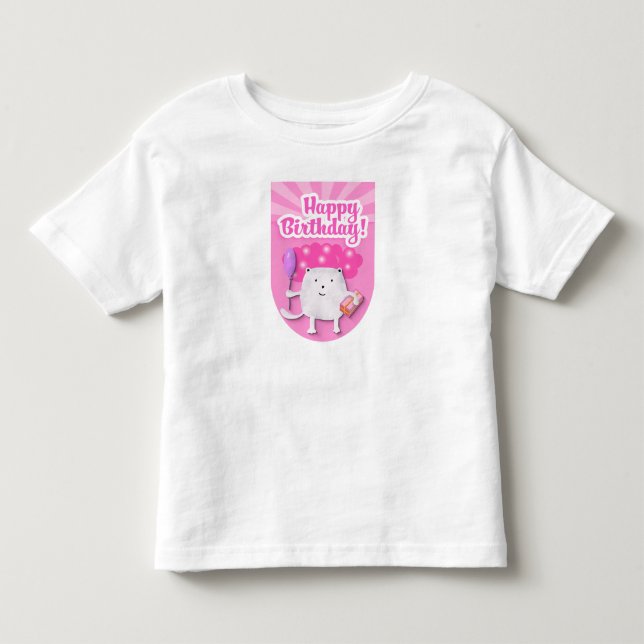 Grattis på födelsedagen Firande Design T Shirt (Framsida)