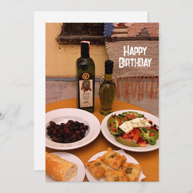 Grattis på födelsedagen Firande-kort (Fram/baksida)