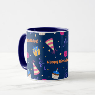 grattis på födelsedagen firande mugg
