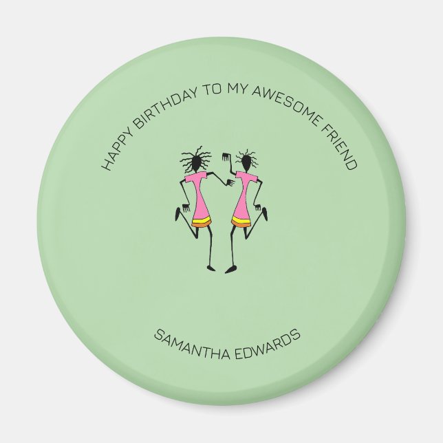 Grattis på födelsedagen, Firande Party Magnet (Framsidan)