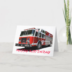 GRATTIS PÅ FÖDELSEDAGEN Fire Lastbil Kort