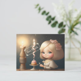 Grattis på födelsedagen flicka 01 vykort