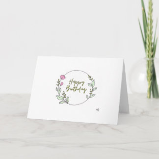Grattis på födelsedagen Flowers 10-kort Tack Kort
