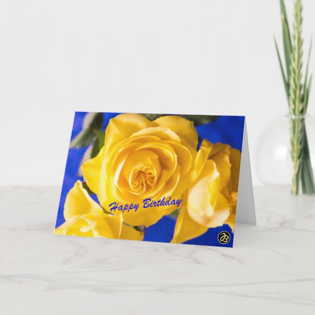 Grattis på födelsedagen Folding Card Helgkort (Framsida)