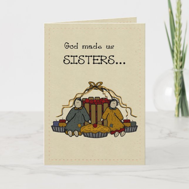 Grattis på födelsedagen för 3278 systrar kort (Framsida)