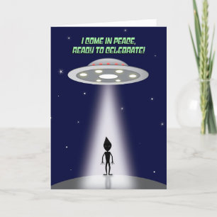 Grattis på födelsedagen för alla Alien och UFO Helgkort