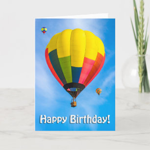 Grattis på födelsedagen för alla Luftballonger Fot Helgkort