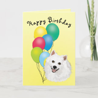 Grattis på födelsedagen för amerikaneskimåhund kort