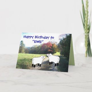 Grattis på födelsedagen för att "EWE" anpassa alla Kort