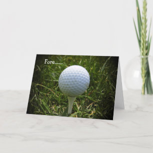 grattis på födelsedagen för Dam Golfererna! Kort
