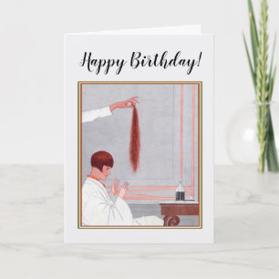 Grattis på födelsedagen för Hair Stylist Kort