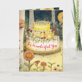 Grattis på födelsedagen! För min underbara fru vän Kort