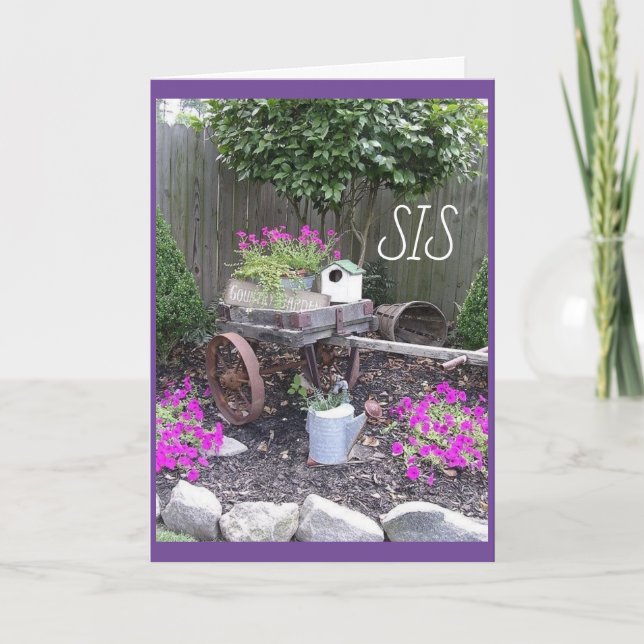 **GRATTIS PÅ FÖDELSEDAGEN FÖR MITT **SPECIELLT SIS KORT (Framsida)