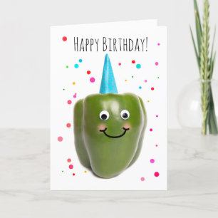 Grattis på födelsedagen för någon konstig pepper helgkort