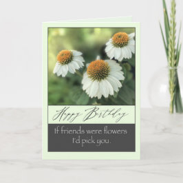 Grattis på födelsedagen för söt av vita blommor kort