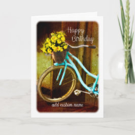 Grattis på födelsedagen för söt rosa  konst kort