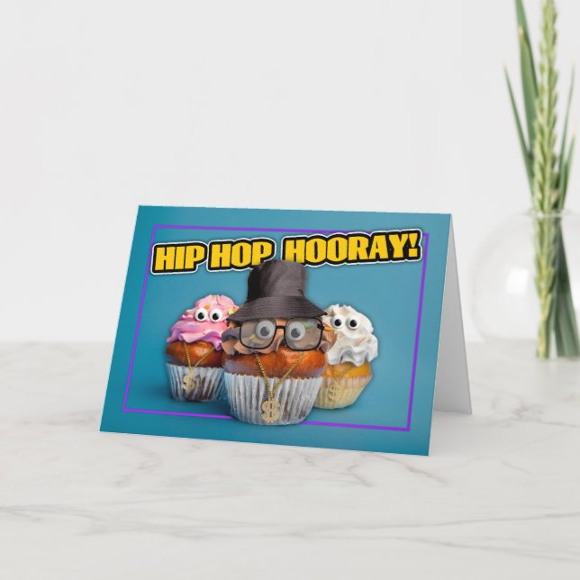 Grattis på födelsedagen för vem som helst Old scho Helgkort (Framsida)