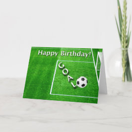 Grattis på födelsedagen fotbollsspelare kort