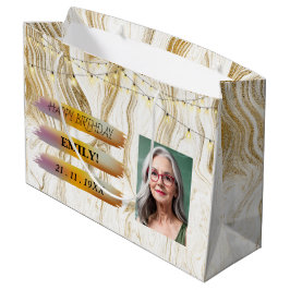 Grattis på födelsedagen-foto-Elegant Svartvit Part