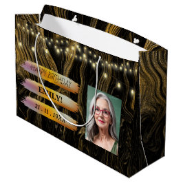 Grattis på födelsedagen-foto-Elegant Svartvit Part