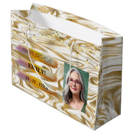 Grattis på födelsedagen-foto-Elegant Svartvit Part