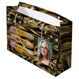 Grattis på födelsedagen-foto-Elegant Svartvit Part