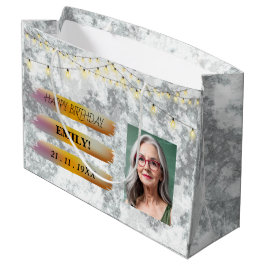 Grattis på födelsedagen-foto-Elegant Svartvit Part