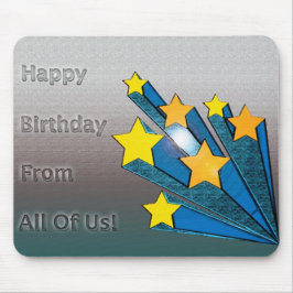 Grattis på födelsedagen från alla oss stjärnor musmatta