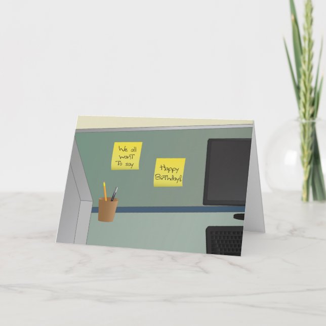 Grattis på födelsedagen från allihop! kort (Framsida)