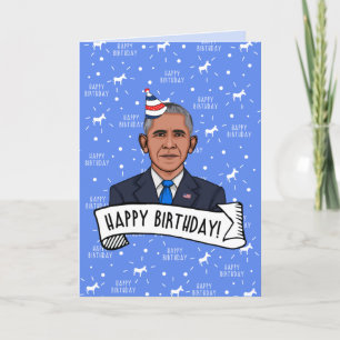 Grattis på födelsedagen från Barack Obama Kort