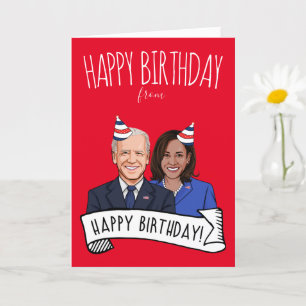 Grattis på födelsedagen från Biden Harris Kort