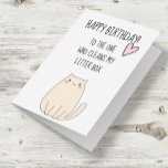 Grattis på födelsedagen från Cat Funny Cute Humor Kort<br><div class="desc">Den här designen har skapats genom digital grafik. Det kan vara personlig i området att tillhandahålla eller anpassa genom att klicka för att anpassa ytterligare alternativ och ändra namn, initialer eller ord. Du kan också ändra texten färg och stil eller ta bort texten för en bilddesign. Kontakta mig på colorflowcreations@gmail.com...</div>