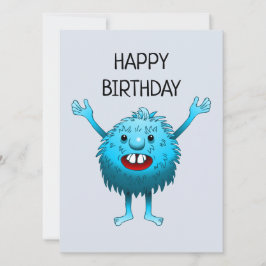 Grattis på födelsedagen från den lilla varelsen
