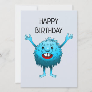 Grattis på födelsedagen från den lilla varelsen