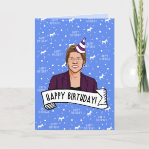 Grattis på födelsedagen från Elizabeth Warren Kort