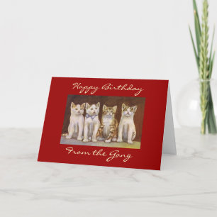 grattis på födelsedagen från Gang Card Kort