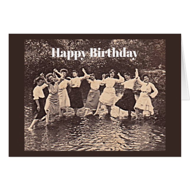 Grattis på födelsedagen från hela det mörka gänget hälsningskort (Framsidan Horizontal)