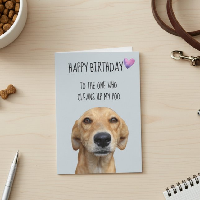 Grattis på födelsedagen från Hund flony Humor Kort (Skapare uppladdad)